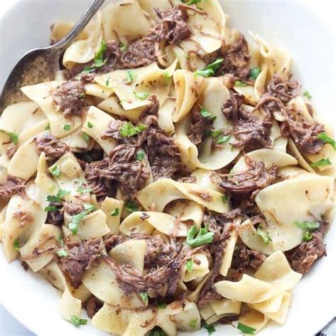 Beef and Noodles with Leftover Mississippi Pot Roast - Belle of the Kitchen