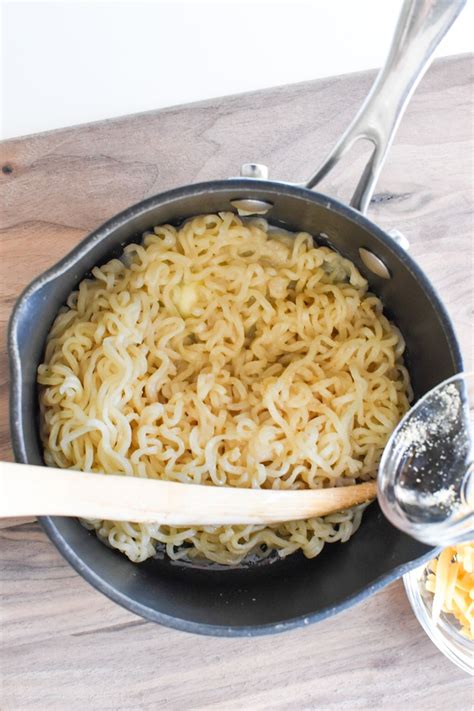 The Best Cheesy Ramen Noodles Recipe - Thyme For The Table