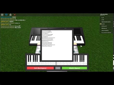 Among Us Roblox Piano Sheet