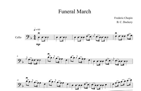 Funeral March (Cello Solo) (arr. B. C. Dockery) by Frederic Chopin ...