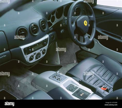 2001 Ferrari 360 Modena spider interior. Artist: Unknown Stock Photo ...