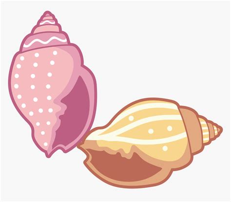 Transparent Sea Shell Clip Art - Sea Shell Cartoon Png, Png Download - kindpng