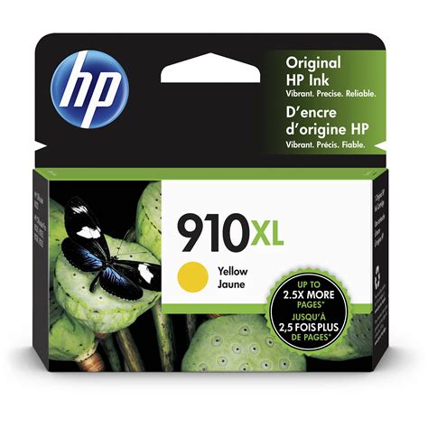 HP 910XL High-Capacity Yellow Ink Cartridge 3YL64AN#140 B&H