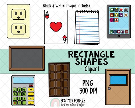 Shapes Clip Art Real Life Rectangle Shapes Clipart Geometric Shapes 3D Shape Clipart Math ...