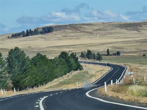 Australian Outback Road Trip Stock Photo - Image of hill, freeway ...