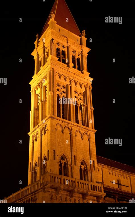 Croatia. Trogir. Cathedral tower Stock Photo - Alamy