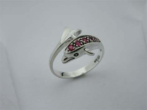 Dolphin Ring Dolphin Silver Ring Dolphin Ring for Her - Etsy