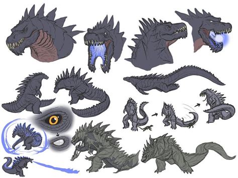 KR Godzilla Sketches by https://www.deviantart.com/transapient on ...