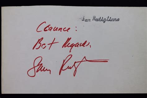 Sam Rutigliano Browns Saints Jets Coach Autographed Signed 3x5 Index Card 16L | eBay