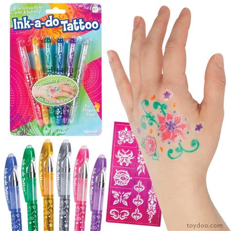 Ink-a-do Tattoo Pens - Toysmith - Pack of 12 sets - Toydoo.com | Art ...