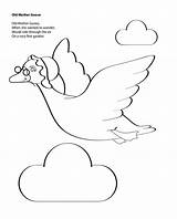 Mother Goose 9 Coloring Page  Free Printable Pages For Kids sketch template