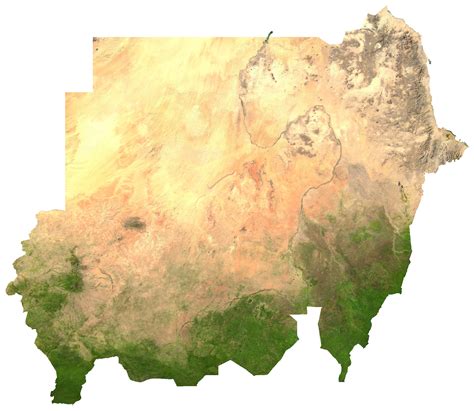 Sudan - satellite • Map • PopulationData.net