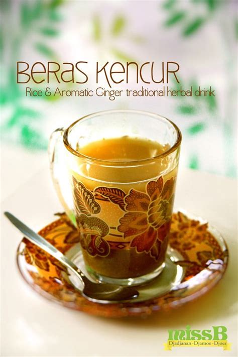 Beras Kencur is a traditional herbal drink made from rice, aromatic ginger, cinnamon, and some ...