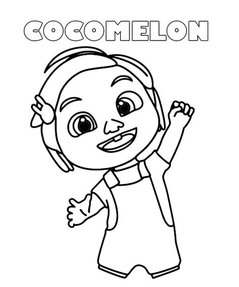 Nina Cocomelon Coloring Page - Free Printable Coloring Pages for Kids