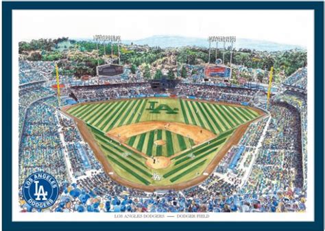 Dodger Stadium - Los Angeles Dodgers Art Print - the Stadium Shoppe