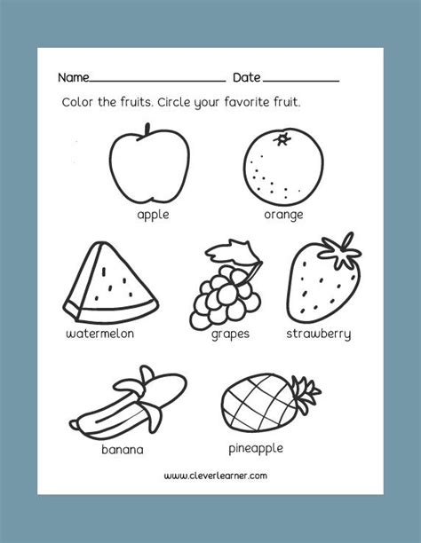 Science Preschool Worksheet Pdf - makeflowchart.com