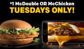 McDonald's $1 McDouble or McChicken Deal - ValueGrub | Food, Fast food ...