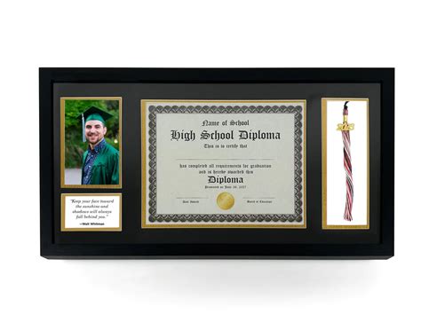 Diploma Frame with Tassel Holder, Certificate, and Photo – Graduation ...