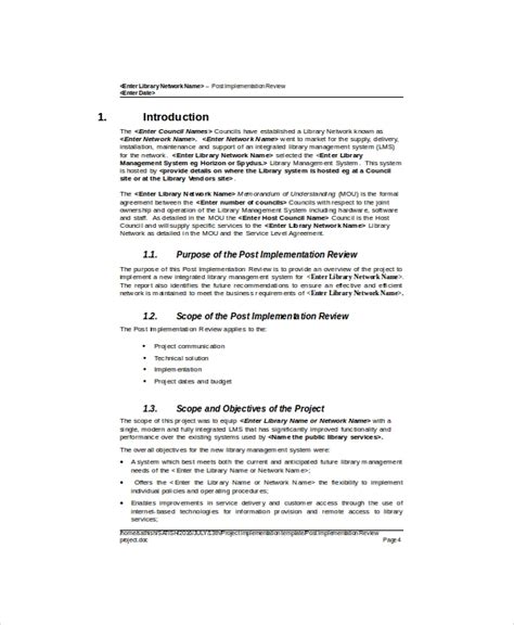 Project Implementation Report Template (5) - TEMPLATES EXAMPLE ...