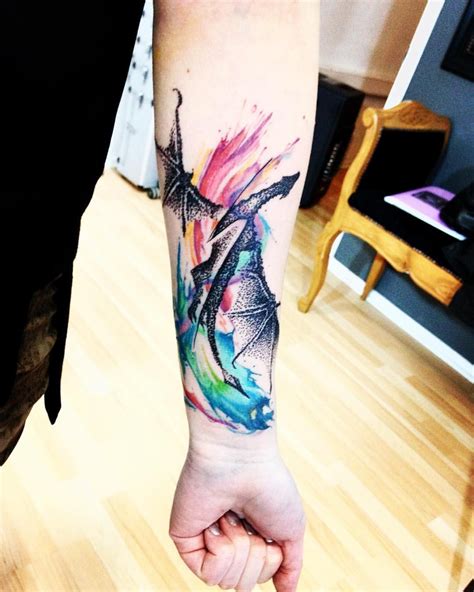 Watercolor Dragon Tattoo Designs - Viraltattoo