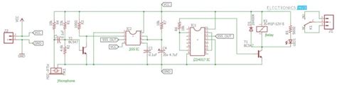 Clap Switch Circuit for Devices Circuit Working and Applications