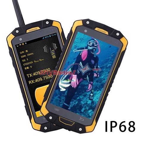 Tri-proof Rugged Military IP68 Smart Phone Android POC Walkie Talkie UHF NFC OTG GPS - Walkie ...