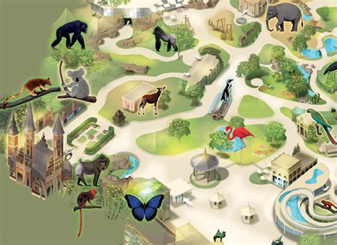 Visual Maps . - Antwerp Zoo Map