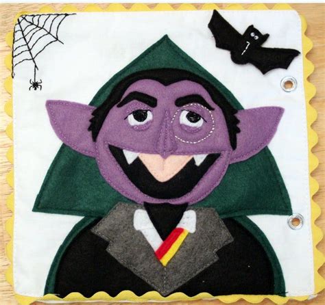 Count Von Count Sesame Street Counting Bats Quiet Book PATTERN | Quiet ...