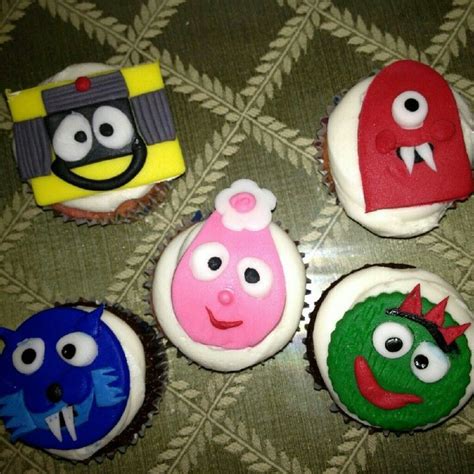 Yo gabba gabba cupcakes | Sugar cookie, Goodies, Cupcakes