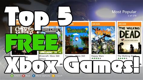 Top 5 FREE Xbox 360 Arcade Games From Marketplace - YouTube