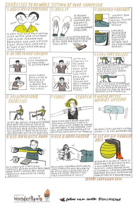 11 Exercises to Do While Sitting at Your Computer « The Secret Yumiverse :: WonderHowTo