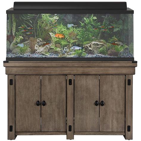 Flipper Wildwood 20 Gallon Aquarium Stand, Rustic Gray | Aquarium stand ...