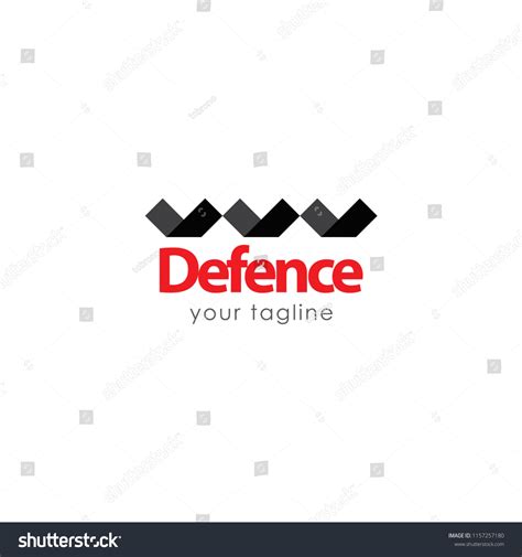 Defence Logo Vector Template Design Illustration Stock Vector (Royalty ...