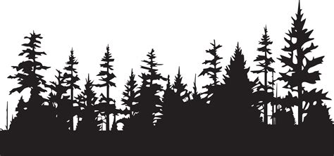 Forest Vector silhouette illustration 14 34212578 Vector Art at Vecteezy