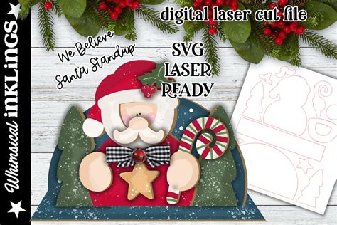 We Believe Santa SVG Laser Design - So Fontsy