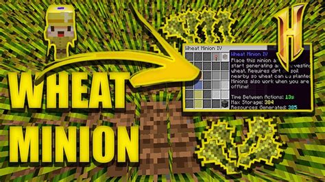 How To Craft A Wheat Minion : Hypixel Skyblock Banker In 86 150 ...