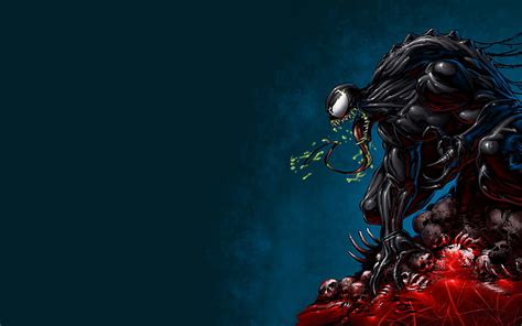 HD wallpaper: Marvel Venom illustration, Spider-Man, digital art ...