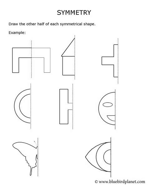 4th Grade Math Symmetry Worksheets