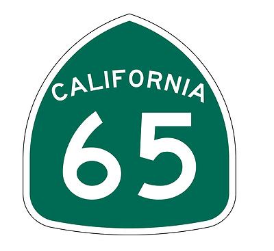 California State Route 65 Sticker Decal R1159 Highway Sign | eBay