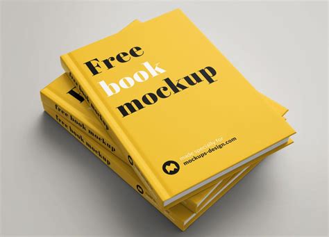 Free Yellow Hardcover Book Mockup (PSD) - Psfreebies