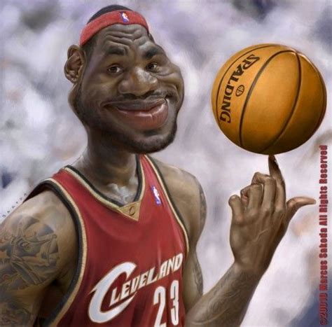 Mr. LeBron James | Caricature, Funny caricatures, Celebrities funny