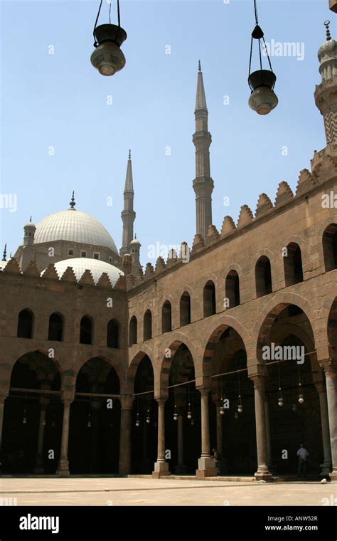 Sultan al-Nasir Muhammad ibn Qala'un Mosque at the Citadel Stock Photo ...