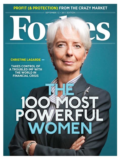 Christine Lagarde in Forbes' 100 Most Powerful Women Issue