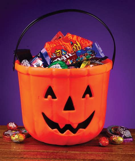 8" Pumpkin Treat Bucket - PartyBell.com