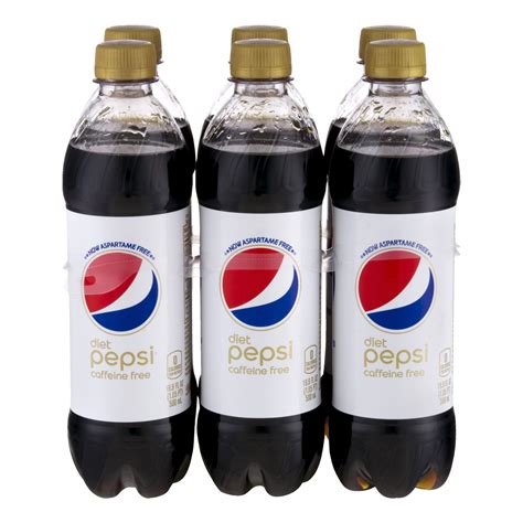 Diet Pepsi Caffeine-Free Soda, 16.9 Fl. Oz., 6 Count - Walmart.com