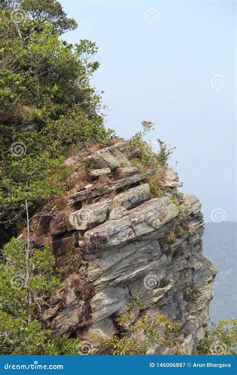 Rock Formation of Green Mountain Against Blue Sky Stock Image - Image of lava, portrait: 146006887