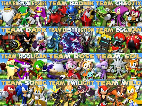 Sonic Teams | Sonic, Teams, Babylon