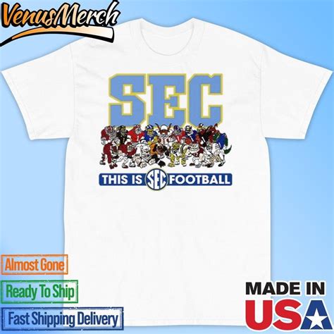 Official-sec-mascots-this-is-football-shirt - Walmart.com