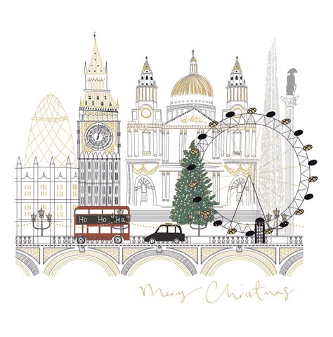 Love this glorious festive London themed Christmas card by Claire ...