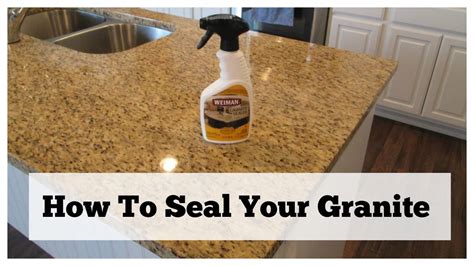 How To Seal Your Granite | Granite Countertop Care - YouTube